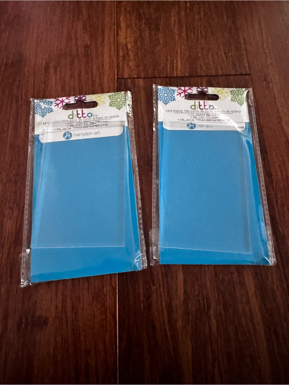 FREE🌟 2x Clear Acrylic Block Mount Set Card Making Art Craft Stamping 2.75”x4"